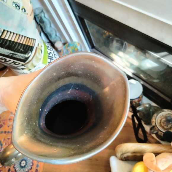 Vintage 1980s signed Michael Lambert bronze pottery vessel vase - Picture 5 of 6